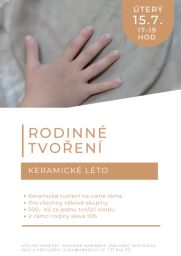 Keramické léto - Rodinné tvoření - 15.7.2026
